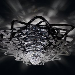 Plafoniera Slamp Aurora duża czarna