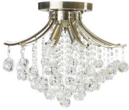 Wenecja 5191/4 21QG Elem Plafon Kryształowy mosiądz