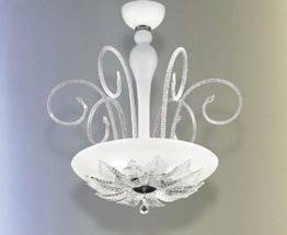 ORLEANS S 50 Włoska Oprawa Wisząca biała Leucos