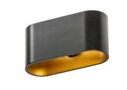 Lampa Ścienna Vega AZ1709 Azzardo czarno-złoty