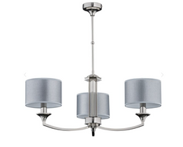 Kutek Decor DEC-ZW-3(BN/A) Zwis błyszczący nikiel